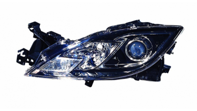 Far Mazda 6 (Gh), 11.07-10.2009, Electric, tip bec H11+H9, fara motoras, fara cadru, omologare ECE, GS1F-51-0L0M; GS1F-51-0L0N, Stanga, marca TYC