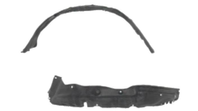 Carenaj roata Mazda MPV (Lv), 10.1988-12.1999, partea Dreapta, Fata, LA0156131B, 4578FP1T