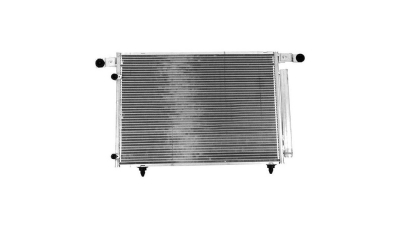 Condensator climatizare Mazda MPV, 07.2002-02.2006, motor 2.0 MZR-CD, 100 kw; 2.3, 106 kw benzina, cutie manuala/automata, full aluminiu brazat, 650 (610)x460 (445)x17 mm, cu uscator si filtru integrat
