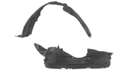 Carenaj roata Mazda CX-7 (Er), 01.2006-08.2012, partea Dreapta, Fata, EG2156131A, 4581FP1T