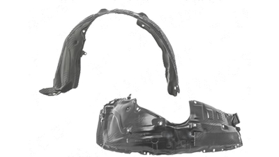 Carenaj aripa interioara, aparatori noroi Mazda Cx-9 (Tb), 2010-10.2012, fata, Stanga, polipropilena + polietilena; cu spuma antizgomot