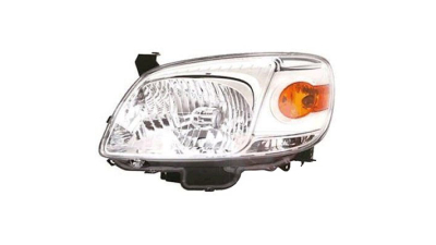 Far Mazda Bt-50, 03.2008-2011, Stanga, tip bec H4, reglare electrica, fara motoras, ECE, cu rama argintie, Depo, UC4D-51-0L0, UC4D-51-0L0A