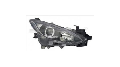Far Mazda 3 (Bm), 06.2013-, Electric, tip bec H11+H15, omologare ECE, cu motoras, cu lumini de zi, BHR1510L0; Stanga, marca TYC