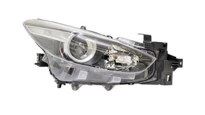 Far Mazda 3 (Bm), 07.2017-, fata, Dreapta, cu daytime running light; H11+H15+W5W; electric; cu motor, DEPO