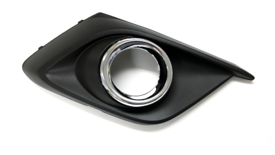 Grila bara fata Mazda 3 (Bm), 06.2013-08.2017, Dreapta, BJE150C11A, 45C227-6 cu locas pentru proiectoare,insertie crom