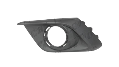 Grila bara Mazda 3 (Bm) 06.2013-, Fata partea Stanga, Cu gaura pentru proiector, fara inele cromat, BJE1-50-C21A
