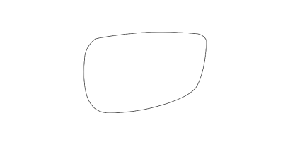 Geam oglinda exterioara MAZDA 3 (BP), 03.2019-, partea dreapta, View Max, incalzit; sticla convexa; geam cromat