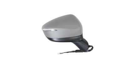 Oglinda usa exterioara MAZDA CX-3 (DK), 01.2015-, partea dreapta, reglare electrica; grunduit; incalzit; sticla convexa; geam cromat; rabatabil; 9 gauri / 8 pini; cu semnalizare