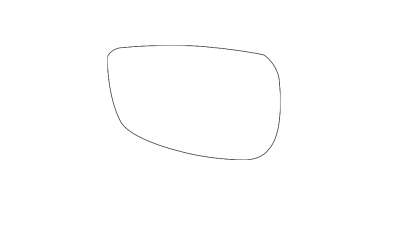 Geam oglinda exterioara MAZDA CX-30 (DM), 09.2019-, partea stanga, View Max, sticla convexa; geam cromat
