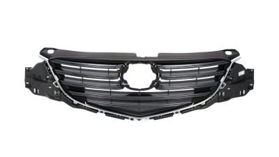 Grila masca radiator Mazda Cx-5 (Ke), 2015-2016, Fata, laminat cu negru; cromat/negru; cu ornamente cromate, Aftermarket