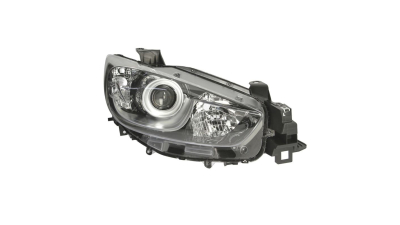Far Mazda CX-5, 03.2012- versiune europeana, partea Dreapta, electric, cu lumini de zi, tip bec H11+H15, cu motoras, TYC