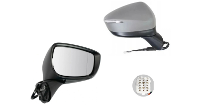 Oglinda usa exterioara Mazda Cx-5 (Ke), 2015-08.2017, partea Dreapta, reglare electrica; grunduit; incalzit; sticla convexa; geam cromat; cu Lucas, Aftermarket