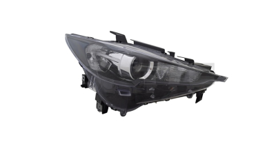 Far MAZDA CX-5, 06.2017-, TYC, fata, partea dreapta, fara lumini pt. curbe; LED+W21/5W+WY21W; electric; cu motor;