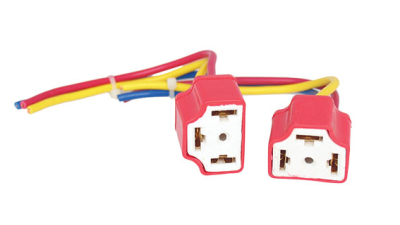 Mufa bec ceramica pentru soclu H4 cu cablu 15 cm, mufa bec H4 