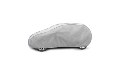 Prelata auto, husa exterioara Renault Clio 3, Clio 4, impermeabila in exterior anti-zgariere in interior lungime 380-405cm, M2 Hatchback, model Basic Garage