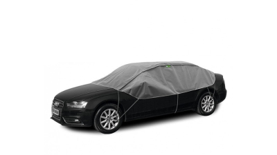 Semi Prelata auto, husa exterioara Skoda Octavia Sedan, pentru protectie impotriva inghetului si soarelui, marime L Sedan, lungime 280-310cm, model Winter Optimal