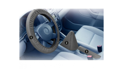 Set huse protectie masina pentru service auto, pachet huse (husa volan, husa schimbator, husa maneta frana mana) 