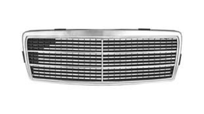 Grila radiator Mercedes Clasa C (W202), 03.1993-03.2001, crom/negru, 2028800083, 500205-0