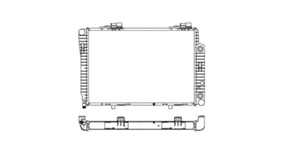 Radiator racire Mercedes Clasa Slk (R170), 06.1996-2004 Model Slk200 Kompressor (2,0 120 Kw Cu Ac) ; Slk230 Kompressor (2,3 142kw Cu Ac) , M/A, 617x423x43, Cu lipire fagure prin brazare Original