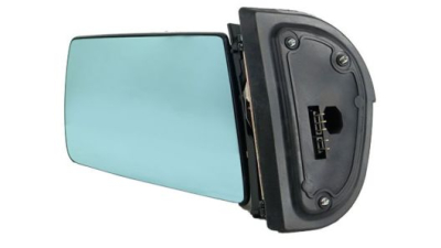 Oglinda exterioara Mercedes Clasa C (W202), 03.1993-03.2001, Clasa E (W210), 06.1995-03.1999, Clasa S (W140) 03.1995-09.1998, Clasa SL (R129) 03.1995-10.1999, Stanga, Albastra, electrica, Cu incalzire, fara carcasa , Plana, View