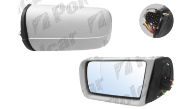 Oglinda exterioara Mercedes Clasa C (W202), 03.1993-03.2001, Clasa E (W210), 06.1995-03.1999, Clasa S (W140) 03.1995-09.1998 , 11 pini , pliabila, Dreapta, Albastra, electrica, Cu incalzire, carcasa prevopsita, grunduita, Asferica, View Max, 1408109493; 2