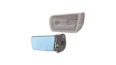 Oglinda exterioara Mercedes Clasa C (W202), 1996-03.2001, Clasa E (W210), 06.1995-03.1999, Clasa S (W140) 03.1995-09.1998, 5pini, Dreapta, Albastra, electrica, Cu incalzire, carcasa prevopsita, grunduita, Convex, BestAutoVest 2028100416; 210