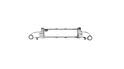 Intercooler Mercedes Clasa C (W202), 08.1995-06.2000, C230 Kompressor motor 2.3 compressor, benzina, cu/fara AC, aluminiu brazat, 430x115x52 mm, SRLine, 
