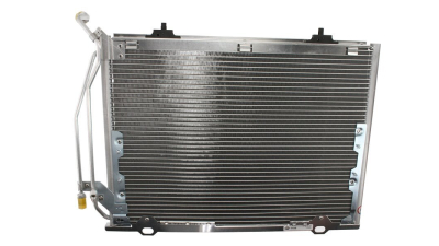 Condensator climatizare Mercedes Clasa C (W202, S202), 09.1997-03.2001, motor 2.2 CDI, 92 kw diesel, cutie manuala, C220 CDI;, full aluminiu brazat, 595(565)x430(420)x16 mm, fara filtru uscator