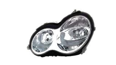 Far Mercedes Clasa C (W203) 01.2003-03.2007, Tip bec H7+H7, omologare ECE , pneumatic, A2038203161; A2038203165, Stanga, marca DEPO