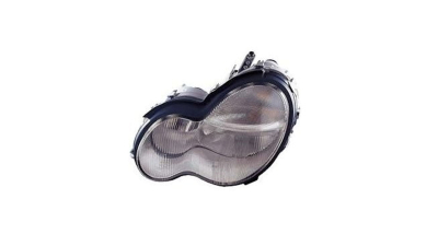 Far Mercedes Clasa C (W203) 05.2000-03.2004 TYC partea Stanga, tip bec H7+H7, reglaj pneumatic