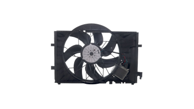 GMV radiator electroventilator Mercedes Clasa C (W203), 2000-2007 Model C200 Kompressor (2,0 I 16v 120kw); C220 Cdi (2,2 Cdi 105/110kw); Diesel/Benzina, M/A,cu AC, 500W/480mm, cu modul , tip Bosch , cu 4 pini, plastic, Aftermarket