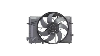 GMV radiator electroventilator Mercedes Clasa C (W203), 2000-2007 Model C280 ; C230; C230 Kompressor; Diesel/Benzina, fara AC, 600W/480mm, cu 4 pini, cu modul control electric, Aftermarket