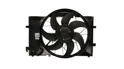 GMV radiator electroventilator Mercedes Clasa CLK (W209), 2002-2010, CLK220 CDI, motor 2.1 CDI, diesel, 600 W; 480; 4 pini; cu modul de control electronic, 