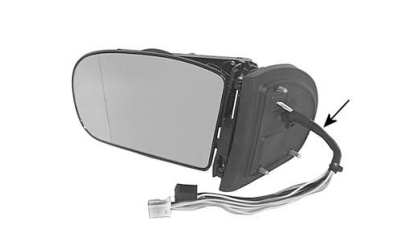 Oglinda exterioara Mercedes Clasa C (W203) 05.2000-2004 , 9 pini, pliabila, partea stanga View Max crom asferica fara carcasa reglare electrica cu incalzire 5003515M