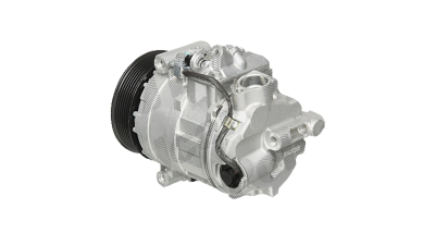Compresor aer conditionat Mercedes Clasa C (W203), 2000-2004, motorizare 1.8 compressor, C230 Kompressor; benzina, rola curea 120 mm, 7 caneluri, de tip Denso: 7SEU17C