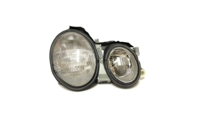 Far Mercedes Clasa CLK (C208) 06.1997-02.2003 DEPO partea Dreapta, tip bec H7+H7, reglaj pneumatic