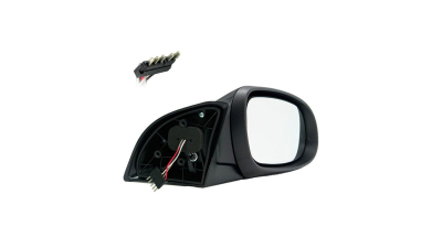 Oglinda exterioara Mercedes Clasa A (W168) 09.1997-08.2004 partea stanga 5 pini, BestAutoVest crom asferica carcasa neagra reglare electrica cu incalzire