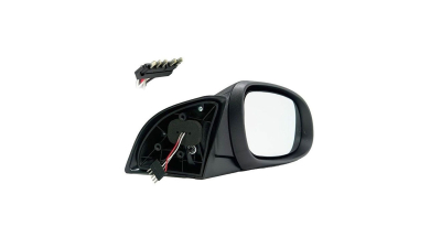 Oglinda exterioara Mercedes Clasa A (W168) 09.1997-08.2004 partea dreapta 5 pini, BestAutoVest crom asferica carcasa neagra reglare electrica cu incalzire