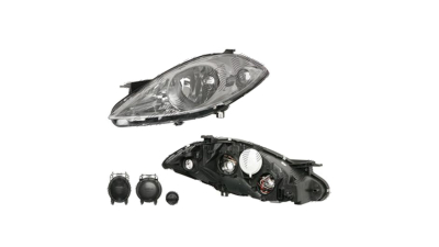 Far Mercedes Clasa A (W169) 09.2004-05.2008 TYC partea Dreapta, tip bec H7+H7 , reglaj pneumatic, fara lupa