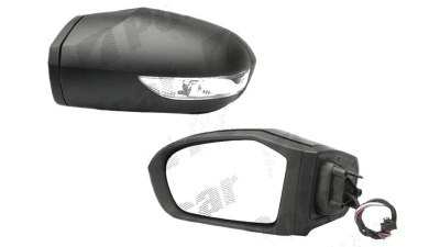 Oglinda exterioara Mercedes Clasa A (W169), 09.2004-05.2008, Mercedes Clasa B (W245), 05.2005-2008 , Dreapta, Crom, electrica, Cu incalzire, carcasa neagra, Asferica, View Max, 1698100476; 1698100821; 1698110260 5006524M