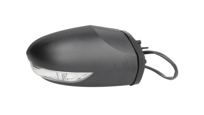 Oglinda usa exterioara Mercedes Clasa A (W169), 09.2004-05.2008; Clasa B (W245), 05.2005-2008, partea Dreapta, reglare electrica; grunduit; incalzit; sticla asferica; geam cromat; cu Lucas, Aftermarket