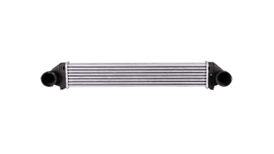 Intercooler Mercedes Clasa A (W169), 04.2004-06.2012, Clasa B (W245), 04.2009-11.2011, motor 1.5 70kw, 1.7 85kw, benzina, cu/fara AC, aluminiu brazat/plastic, 698x114x64 mm, SRLine, 