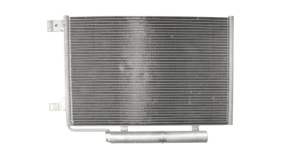 Condensator climatizare Mercedes Clasa A (W169), 09.2004-12.2007, motor 1.5, 70 kw benzina, cutie manuala/CVT, A150;, full aluminiu brazat, 640(600)x410x12 mm, fara filtru uscator; Foloseste uscator 5006KD-1->J269809