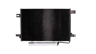 Condensator climatizare Mercedes Clasa B (W245), 08.2009-11.2011, motor 2.0, 85 kw benzina, cutie manuala, B170 NGT BlueEfficiency;, full aluminiu brazat, 640 (600)x410x16 mm, cu uscator filtrat; Foloseste uscator 5021KD-1; CNG