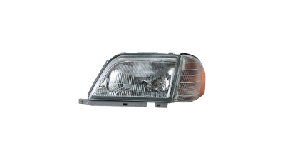 Far Mercedes Benz Clasa SL R129 09.1994-09.1995, partea Dreapta, pneumatic, tip bec H4, fara motoras, cu semnalizare alba, MAGNETI MARELLI