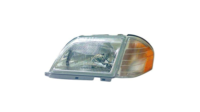 Far Mercedes Benz Clasa SL R129 09.1994-09.1995, partea Dreapta, pneumatic, tip bec H4, cu motoras, cu semnalizare alba, MAGNETI MARELLI