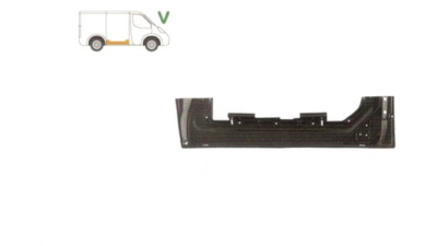 Panou reparatie usa Mercedes Vito, Clasa V, 1996-2003, Partea Dreapta, Fata, lungime 1205 mm , inaltime 290 mm, pentru usa culisanta pe interior, cu intaritura