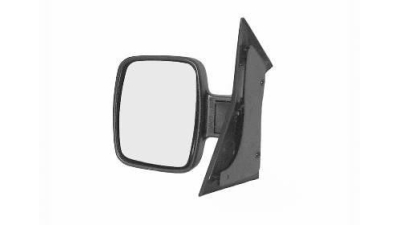 Oglinda exterioara Mercedes Vito (W638) 02.1996-01.2003 partea stanga BestAutoVest crom convex carcasa neagra reglare manuala fara incalzire