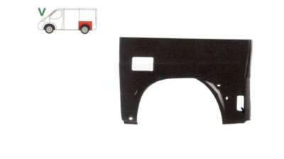 Aripa spate Mercedes Vito (V638), Clasa V, 1996-2003, Partea Stanga, Lungime 1277 Mm , Inaltime 868 Mm ,