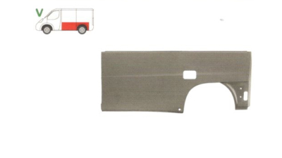 Panou reparatie lateral Mercedes Vito, Clasa V, 1996-2003 Partea Stanga, Lateral, lungime 2345 mm , inaltime 957 mm , , fara gauri pt. bandou , marime :1/2, pana la geam